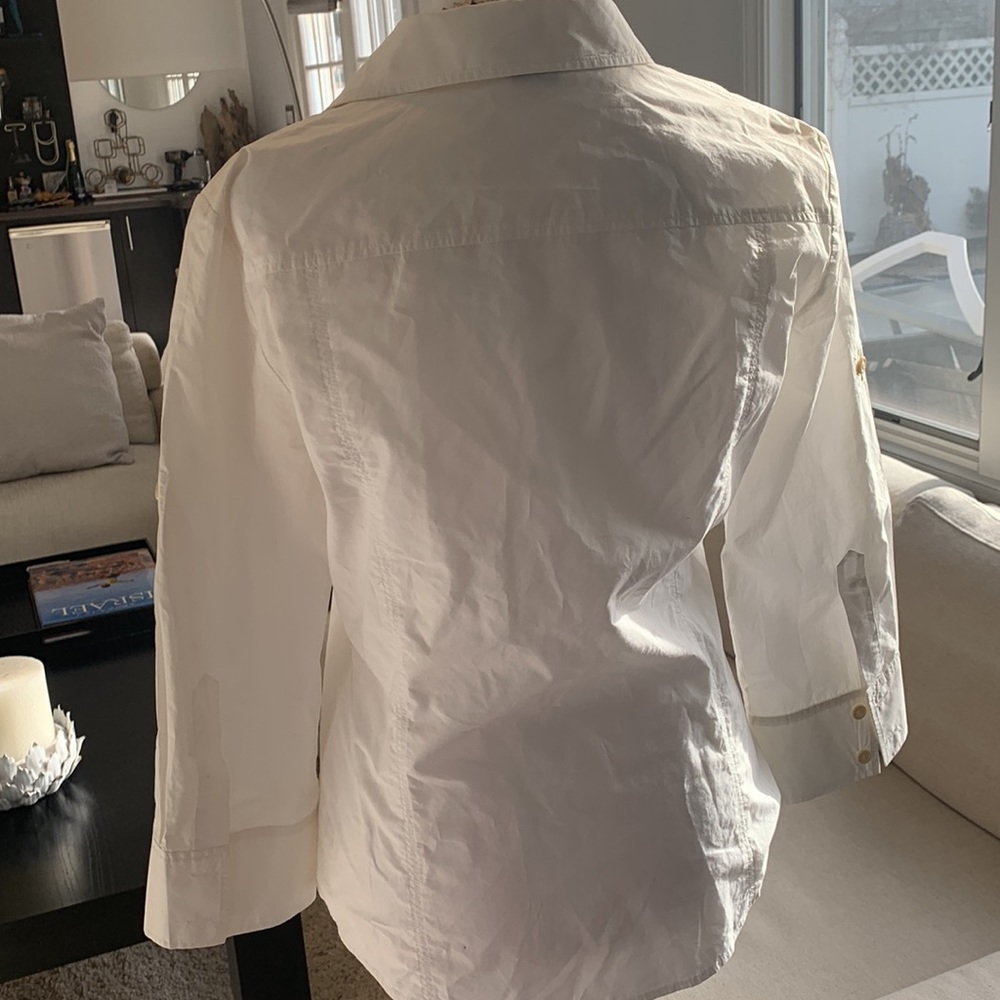 Theory white button down - Picture 6 of 7